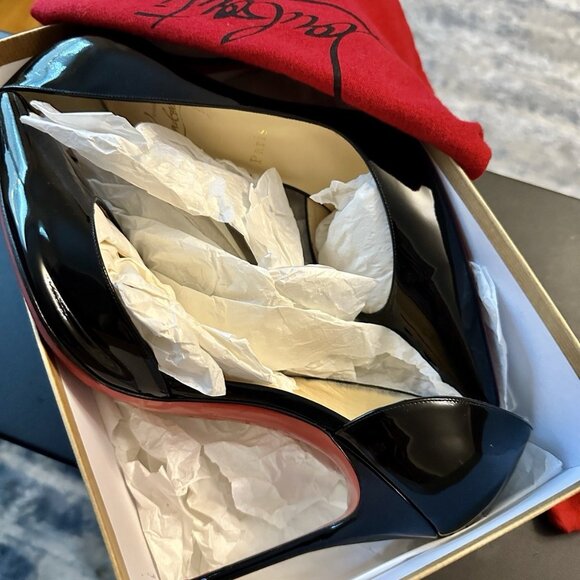 Christian Louboutin Iriza 100mm Patent Calf Leather Pumps - Picture 6 of 7